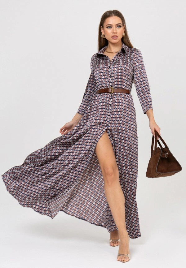 Belted Peplum Dress