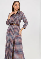 Belted Peplum Dress