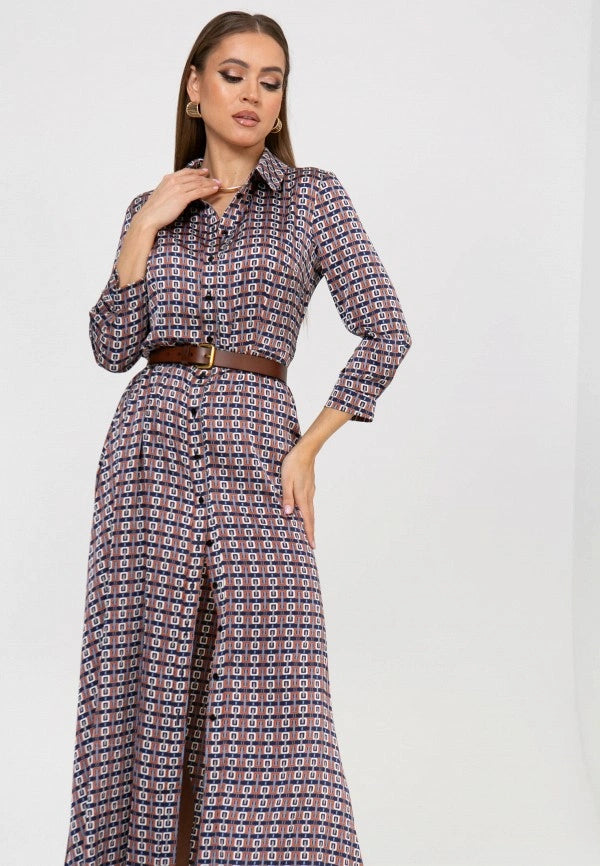 Belted Peplum Dress