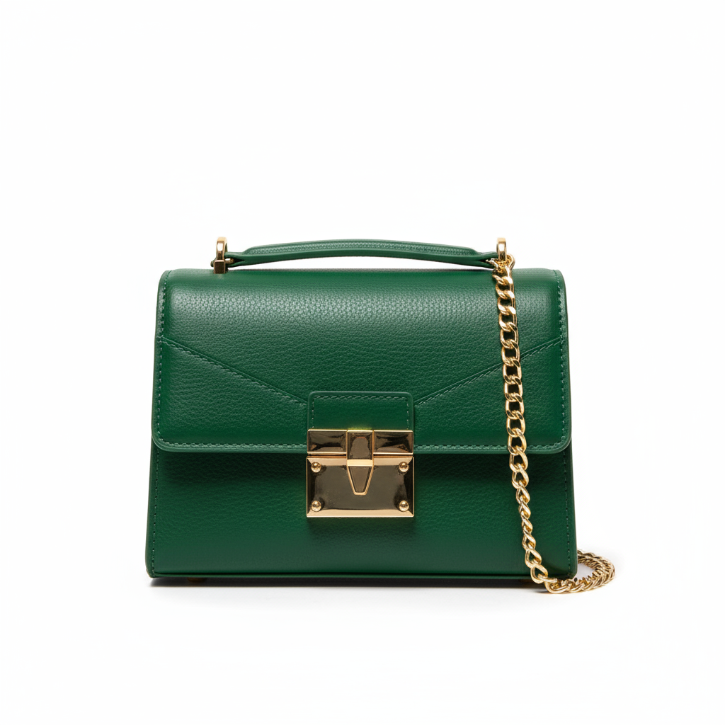 Box Structured Bag - Green