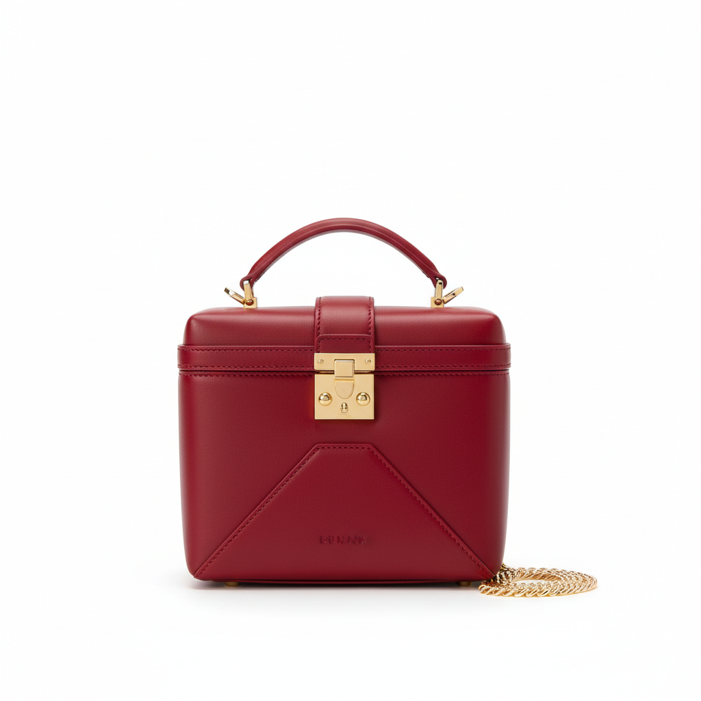 Box Structured Bag - Red