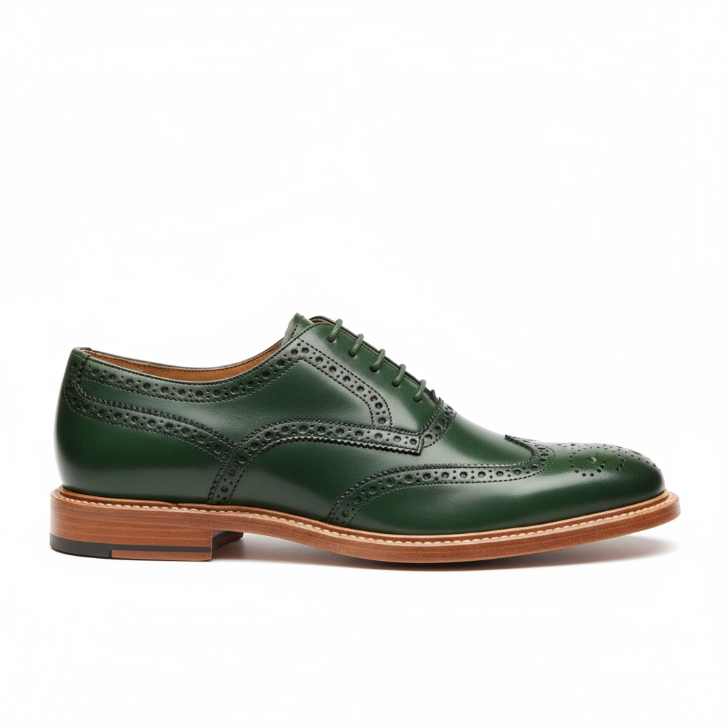 Brogue Wingtips - Green