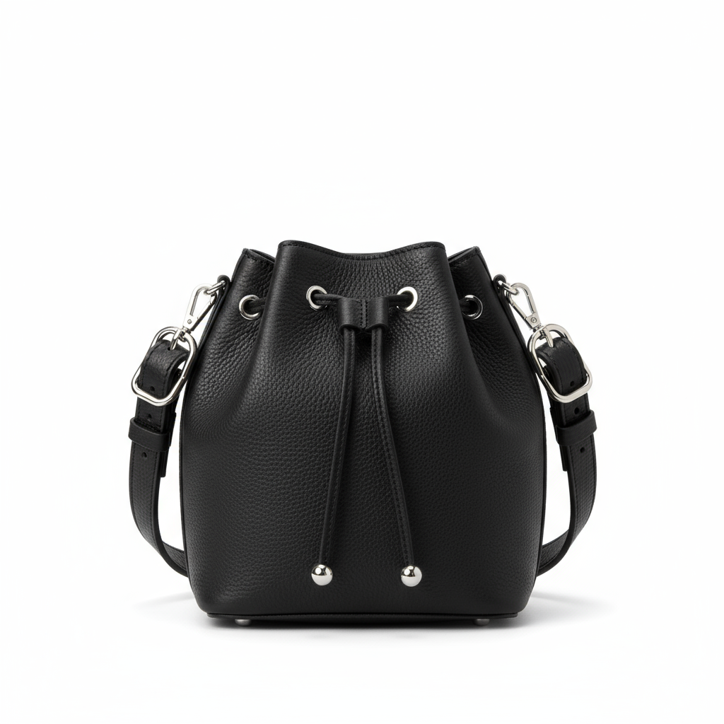 Bucket Shoulder Bag - Black