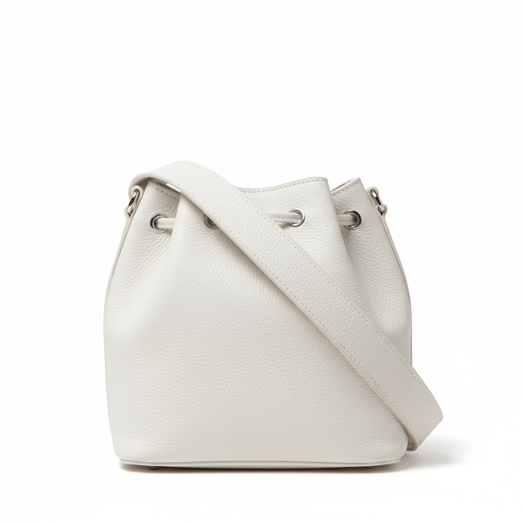 Bucket Shoulder Bag - White