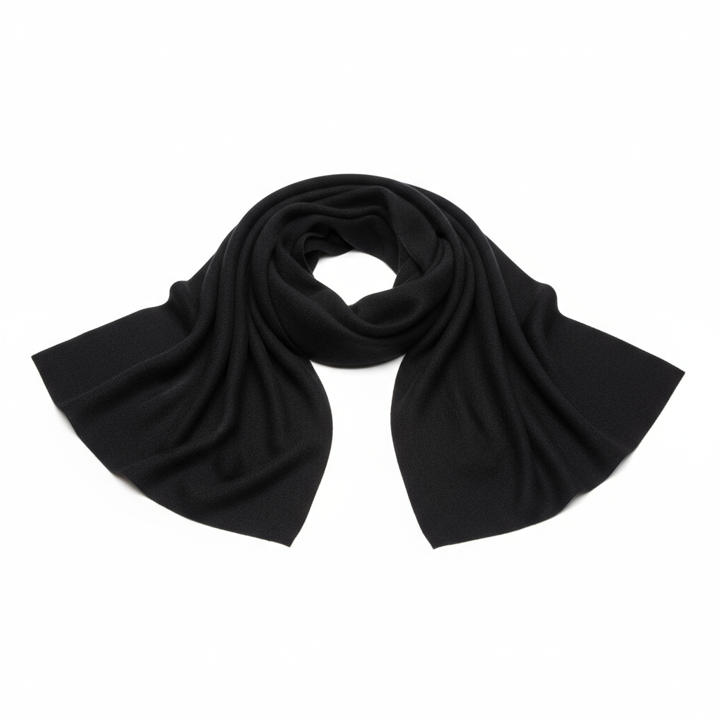 Cashmere Wrap Scarf - Black