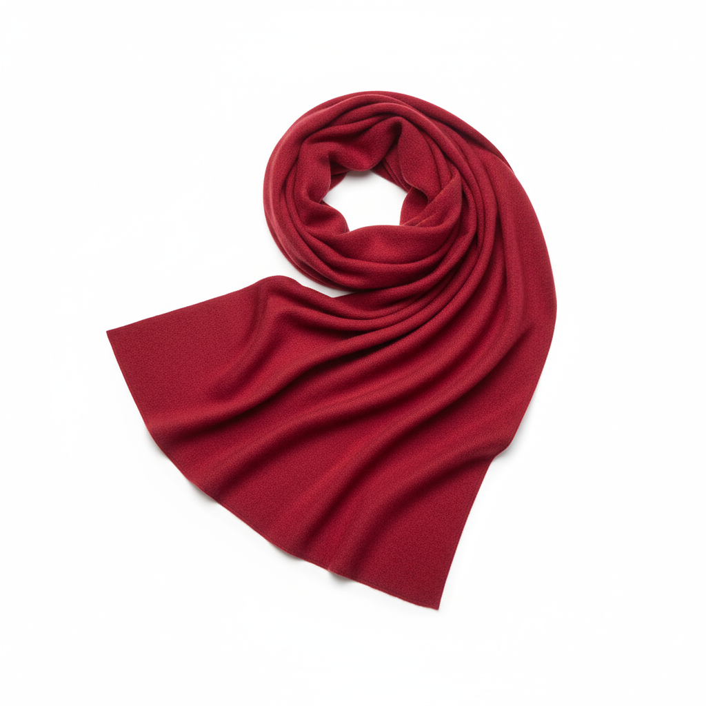 Cashmere Wrap Scarf - Red