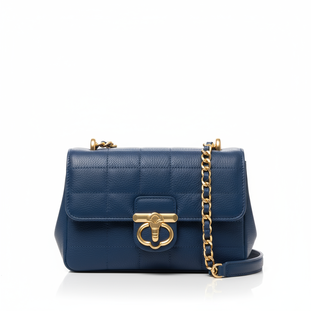 Chain Strap Bag - Blue