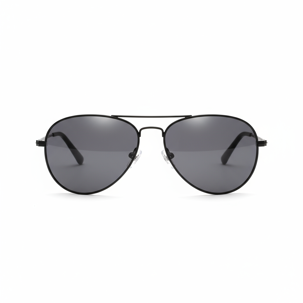 Classic Aviator Glasses - Black