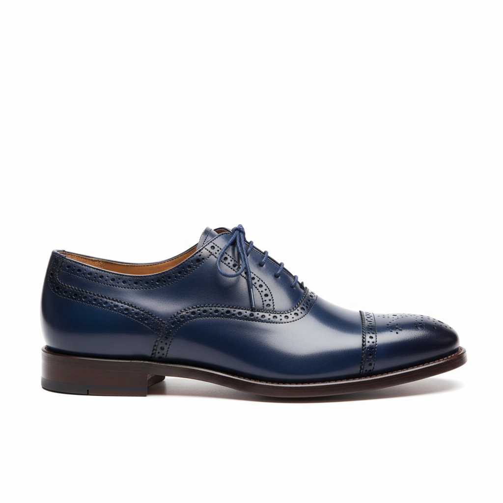 Classic Oxford Shoes - Blue