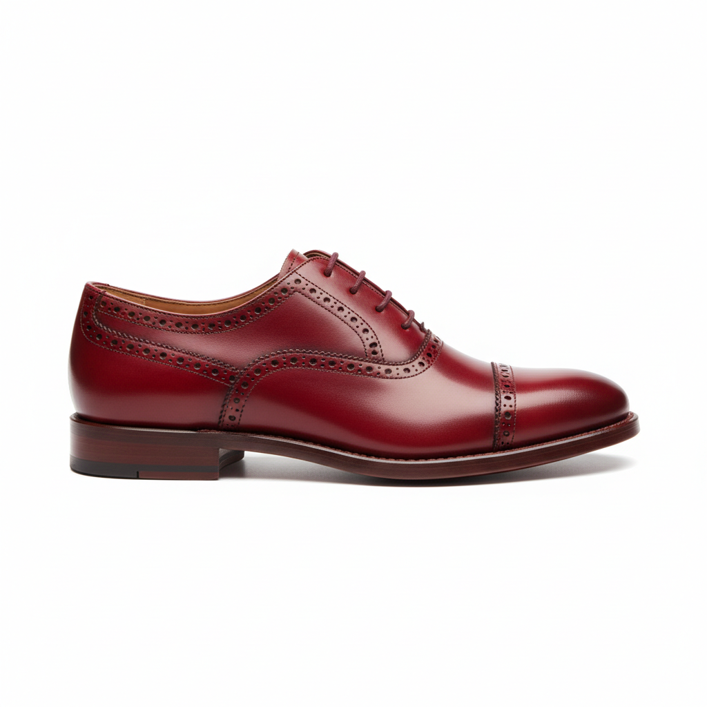 Classic Oxford Shoes - Red