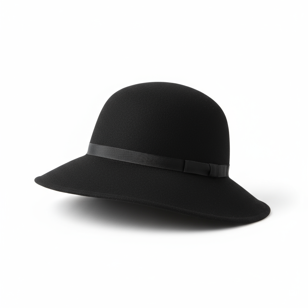 Cloche Hat - Black