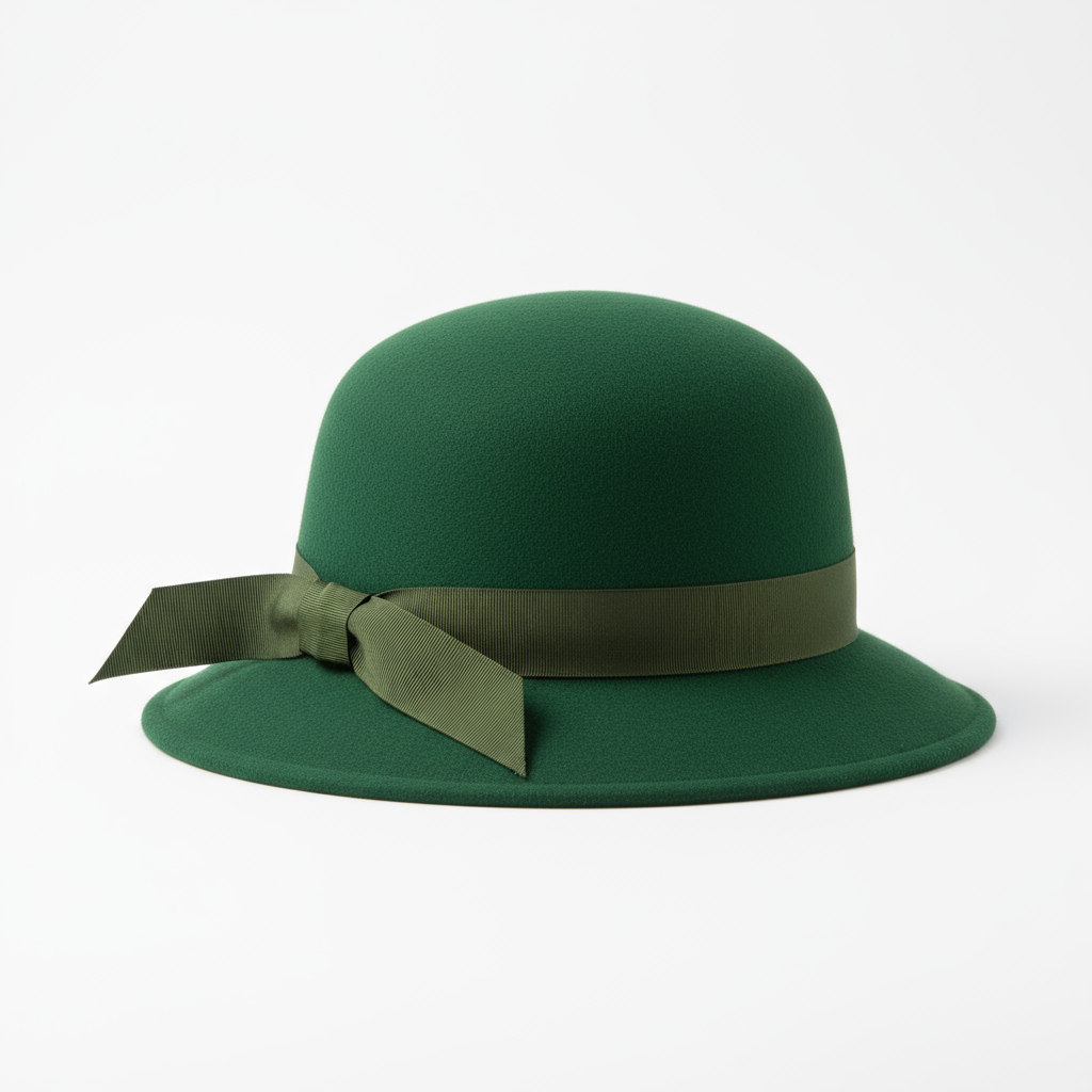 Cloche Hat - Green