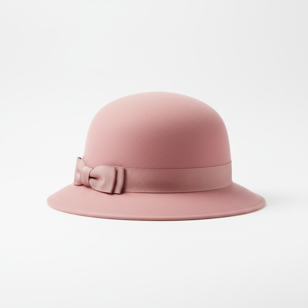 Cloche Hat - Pink